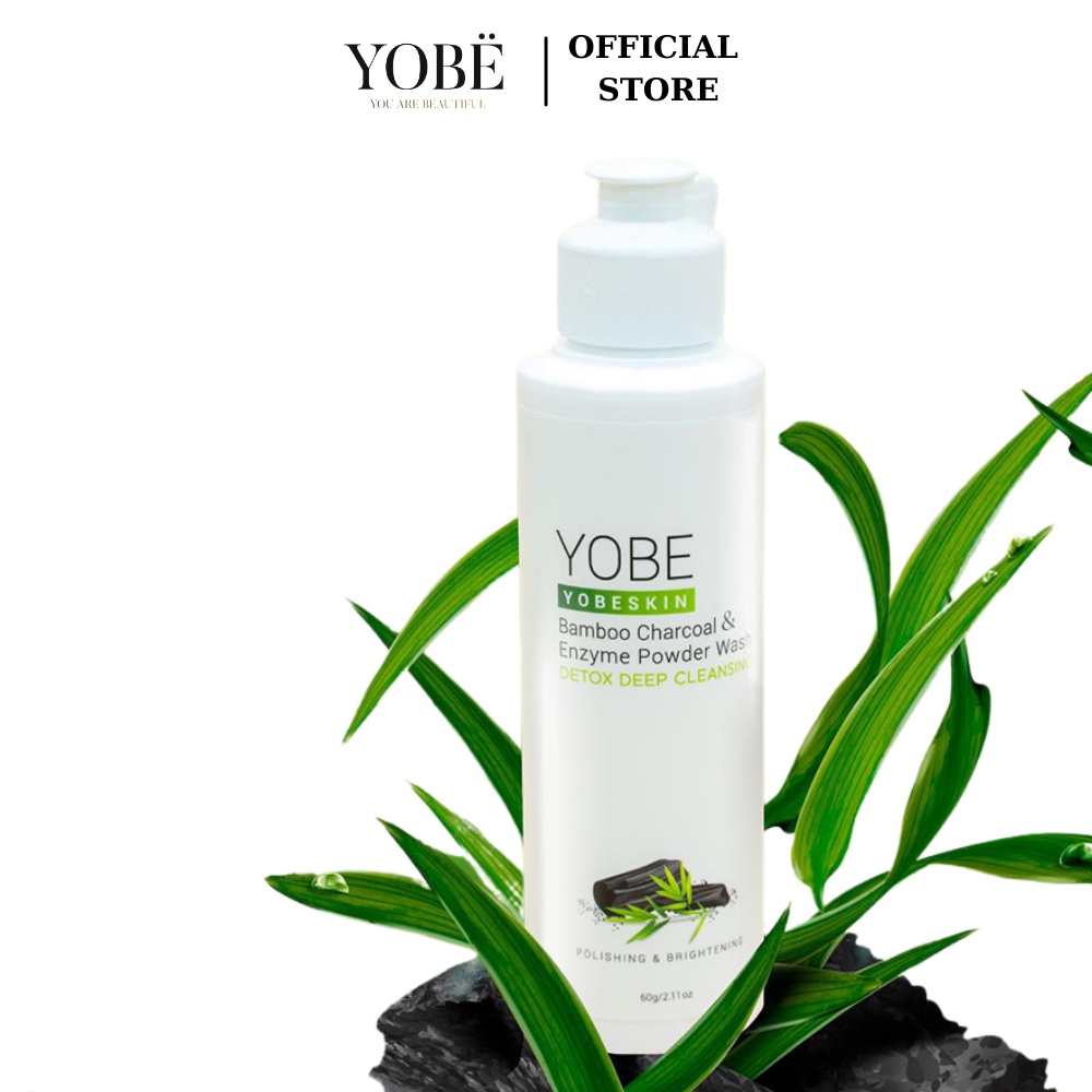 Bột Rửa Mặt Thải Độc Da Enzym Và Than Tre Hoạt Tính YOBESKIN 60g