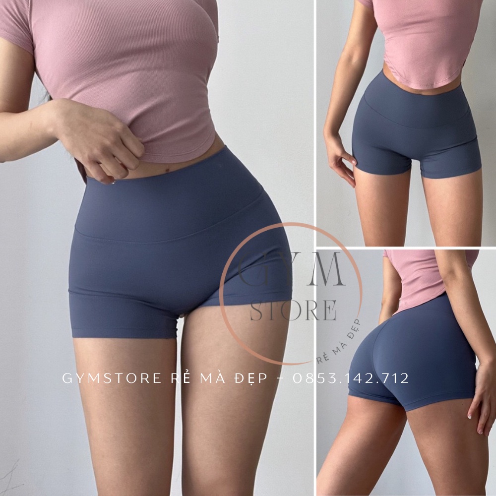 Quần Lulu Biker Short Legging Đùi tập gym nữ Yoga Erobic Đồ Tập Thể Thao Nữ Giá Rẻ 𝑮𝒀𝑴𝑺𝑻𝑶𝑹𝑬 923