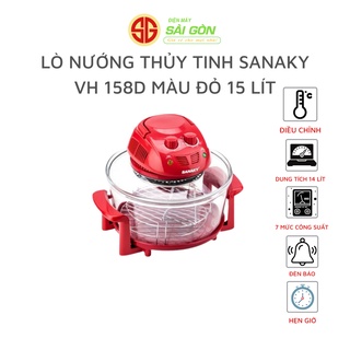 Lò nướng thủy tinh Sanaky VH 158D Màu Đỏ 15 lít