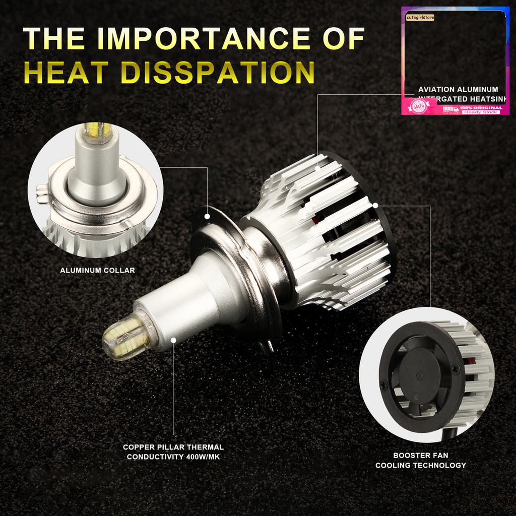 Set 2 đèn pha sương mù led 24 bóng H1 H7 H11 360 độ bằng hợp kim nhôm dành cho xe hơi