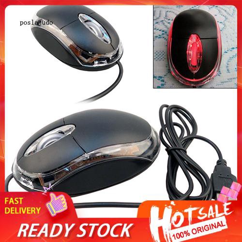 Chuột quang mini có dây có đèn LED để bàn cho PC Laptop