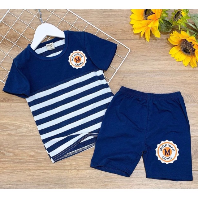 (28-38kg) Bộ cotton cho bé trai SIZE đại