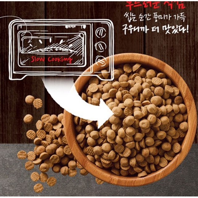 Hạt Harim The Real Oven Baked Grain Free 100% Human Grade cao cấp dành cho Chó trưởng thành Hàn Quốc Bò nướng giàu xơ