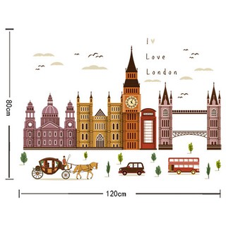 Decal Dán Tường Thành Phố London