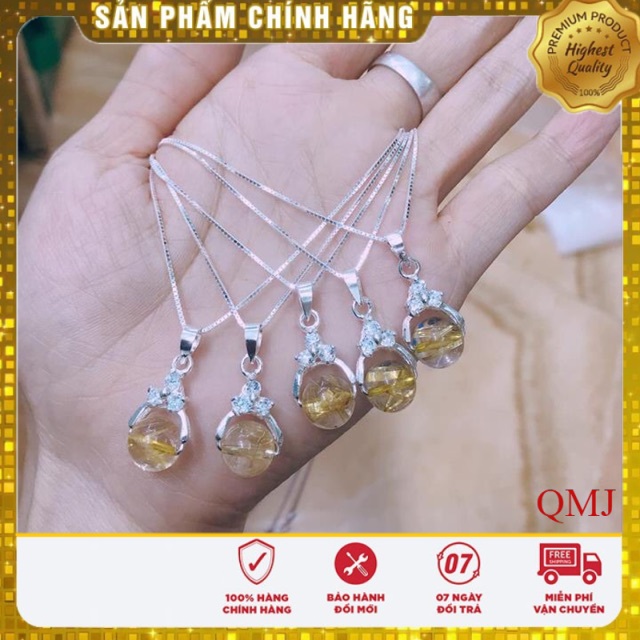 DÂY CHUYỀN BẠC ĐÁ PHONG THUỶ / Trang sức QMJ cam kết bạc chuẩn sáng đẹp, bền màu không lo đen xỉn