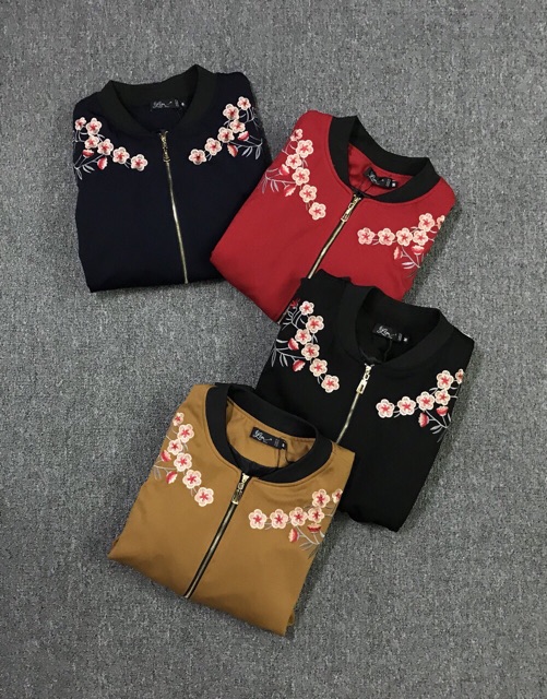 Áo Bomber thêu hoa siêu chất | BigBuy360 - bigbuy360.vn