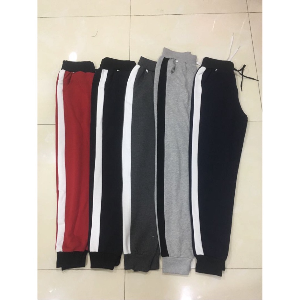 Quần jogger phối sọc size 39-105kg