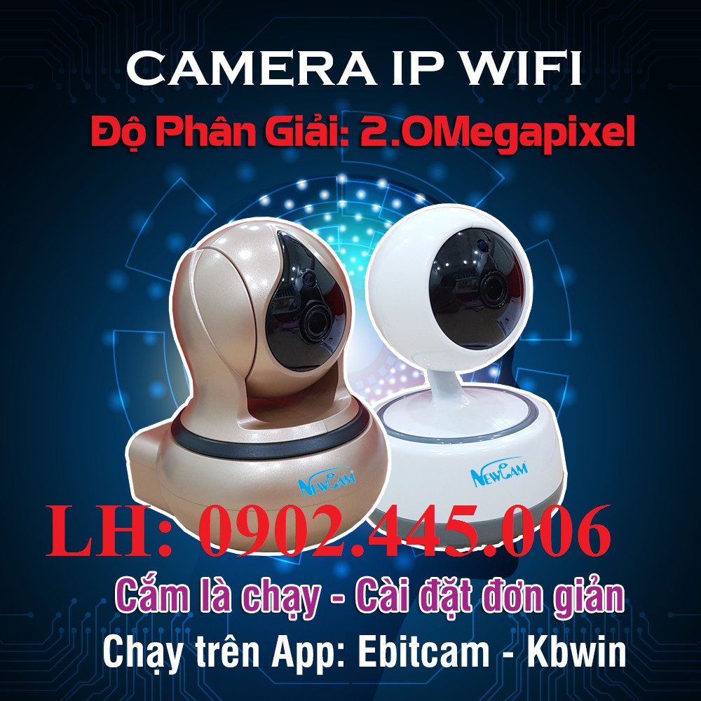 camera wifi NC-1802IP, cài đặt dễ dàng