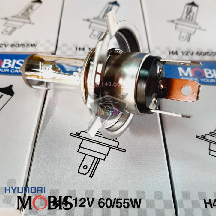Bóng Đèn H4 12V 60/55W 🚘 Chính Hãng HYUNDAI MOBIS Hàn Quốc Dùng Cho Grand i10, Getz, Kia Morning ...