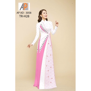 Vải áo dài giả ren mềm rũ