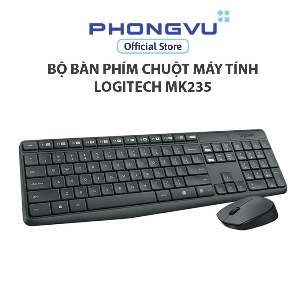 Bàn phím+Chuột máy tính Logitech MK235 - Bảo hành 12 tháng