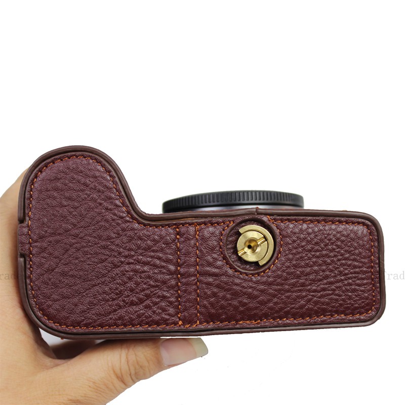 Bao da thật che nửa cho máy ảnh Eos R6 Eos R5