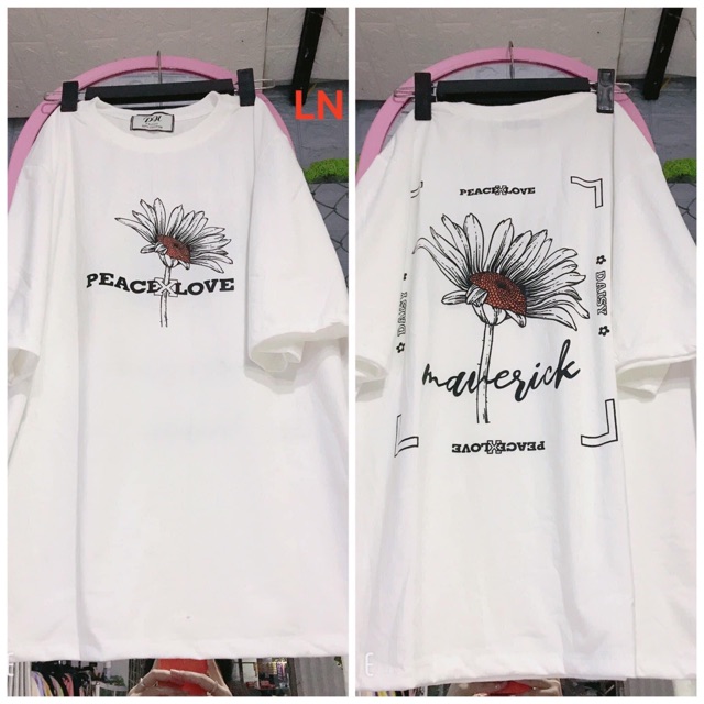 Áo hoa cúc ô vuông in hai mặt LN12