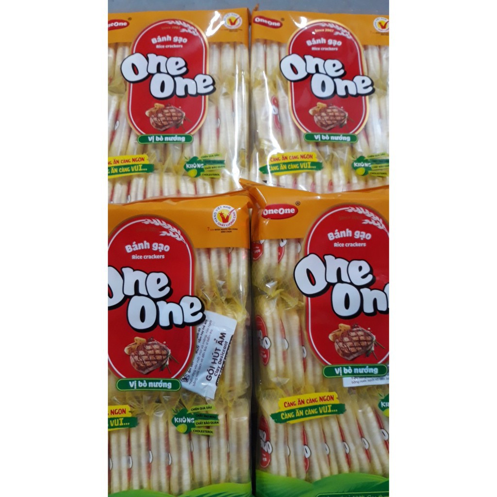 Bánh Gạo Mặn One One Vị Bò Nướng Gói 150 - 230gr