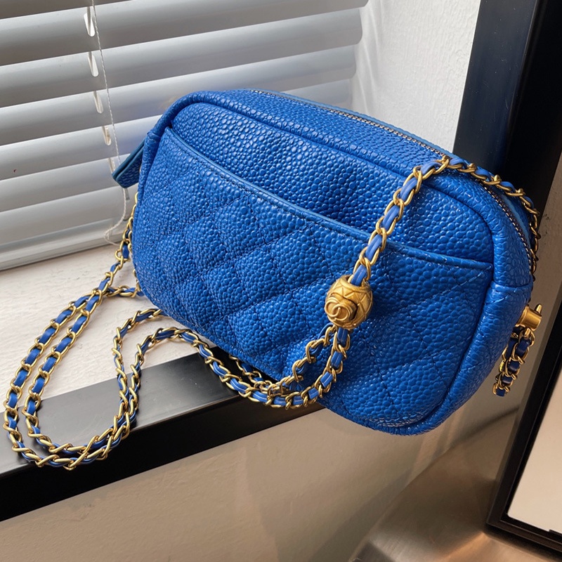 Túi đeo chéo IELGY dây đeo phối xích nhiều màu tùy chọn phong cách thời trang cho nữ