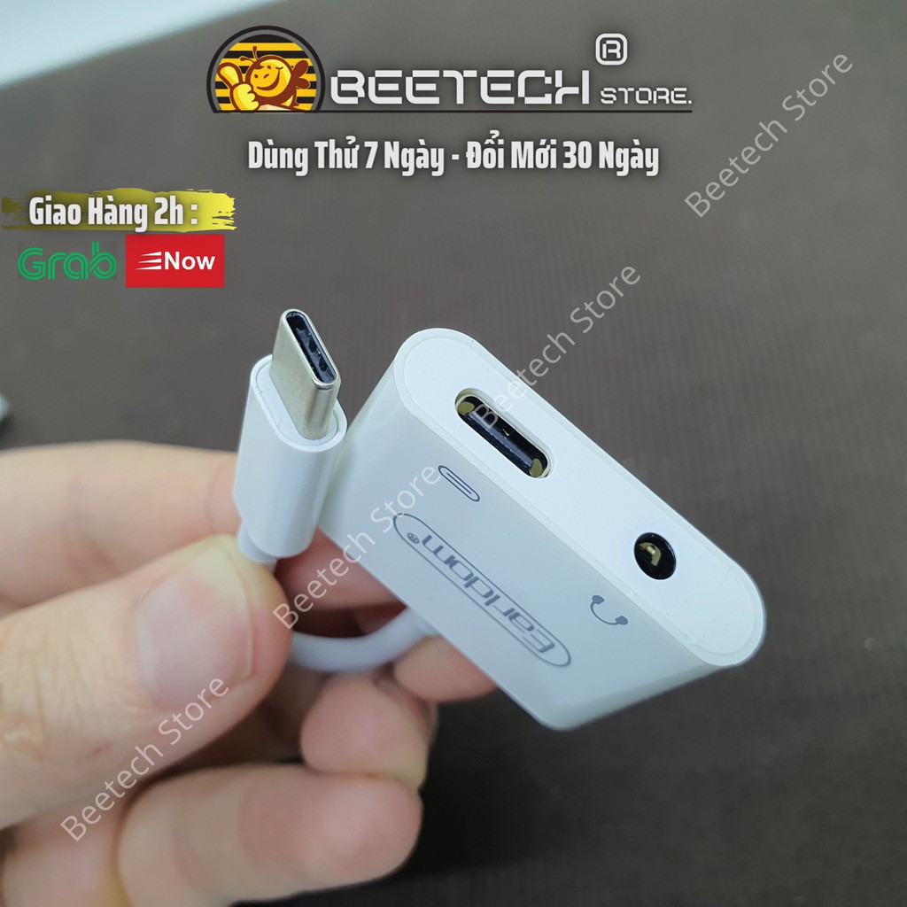 Jack chuyển đổi chân TypeC, cổng chia tai nghe cho Samsung, Xiaomi, iPad... EarldomOT42/ OT45, Kết nối điện tử - Beetech