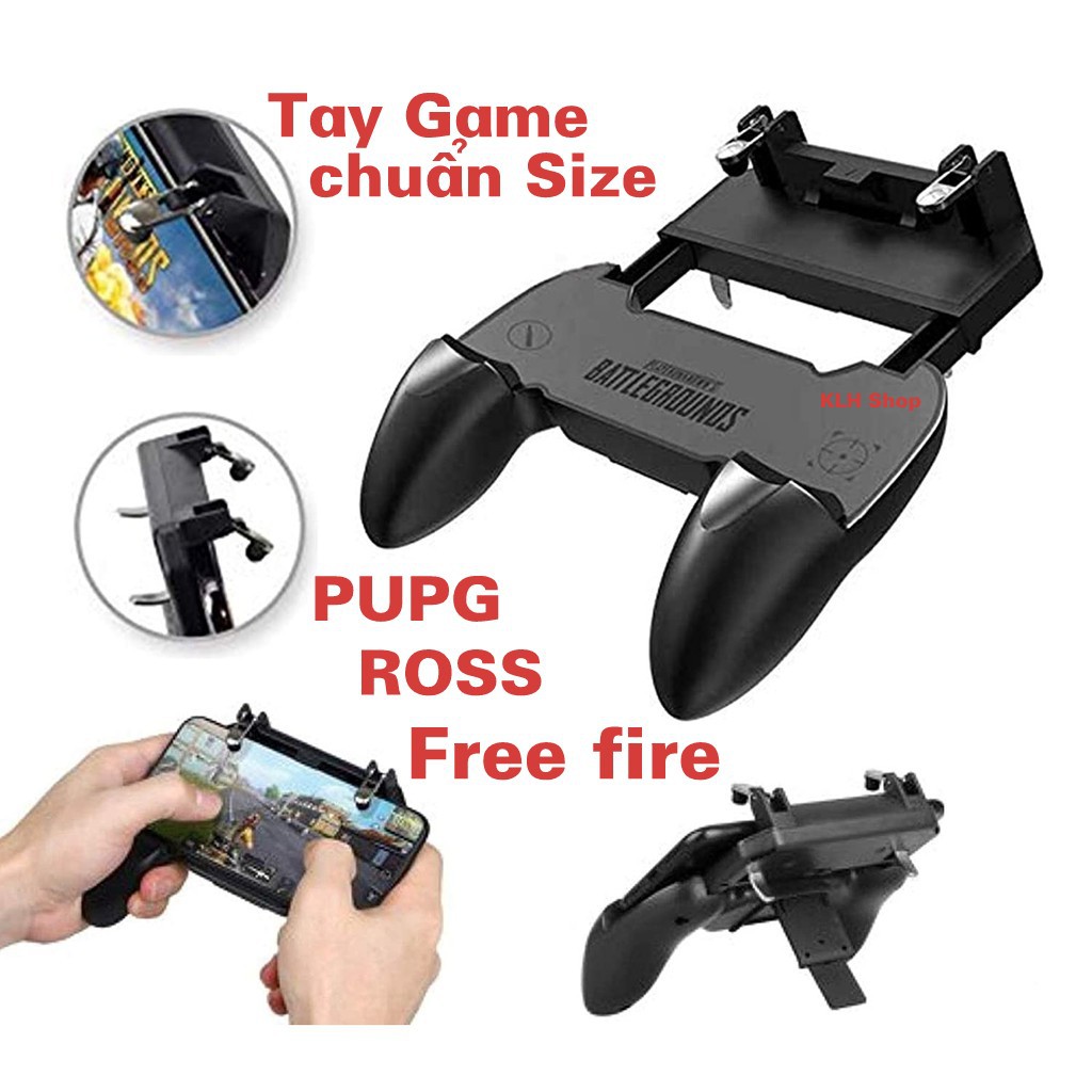 Tay cầm chơi GAME chuẩn Size PUPG, Free fire, Ross, Liên quân - Game pad hỗ trợ game thủ - KLH Shop