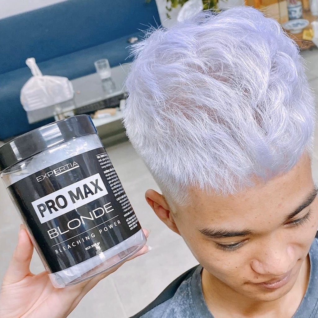 Combo Thuốc tẩy tóc, Bột tẩy tóc ProMax và Dầu gội tím ProMax siêu khử vàng - Shop Hair