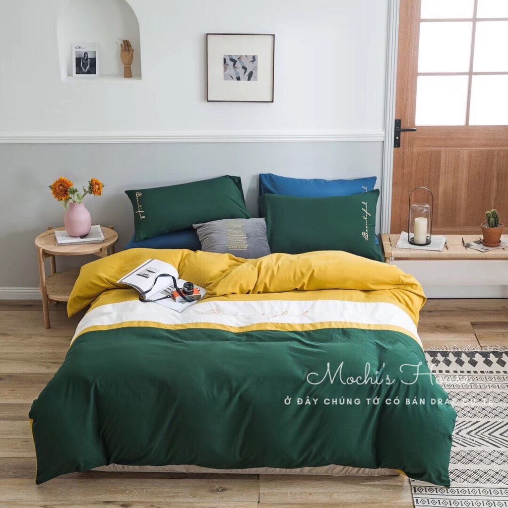 [HÀNG XUẤT NHẬT] BỘ CHĂN GA GỐI ĐỆM COTTON BEAUTIFUL DRAP GIUỜNG MẪU MỚI NHẤT | BigBuy360 - bigbuy360.vn