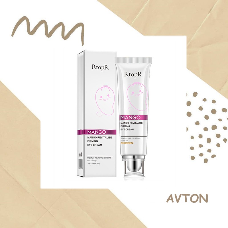 [Hàng mới về] Kem dưỡng mắt chiết xuất xoài chống nếp nhăn/bọng mắt xòa mờ quầng thâm dưỡng ẩm chống lão hóa RtopR 15g
