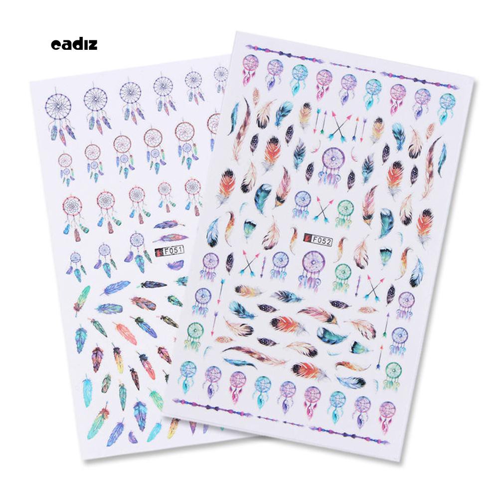 Tấm sticker dán trang trí móng tay xinh xắn