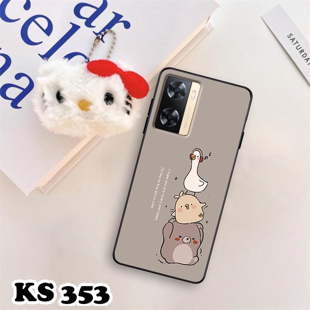 Ốp lưng Oppo A77 - Oppo A77 5G - Ốp in hình Cat&amp;Bear đáng yêu - Chất liệu TPU siêu bền