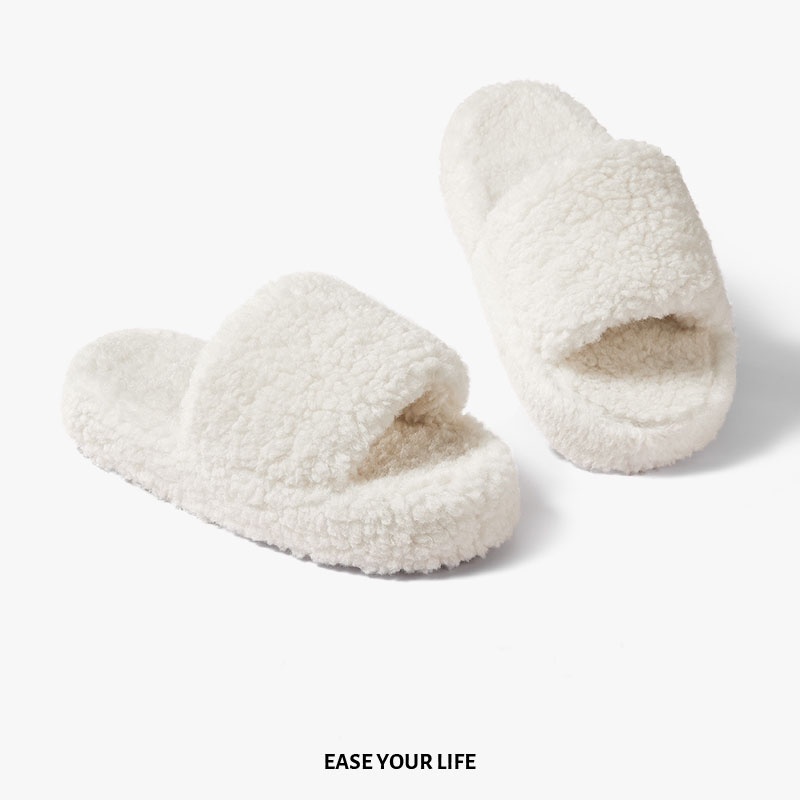 Dép bông đi trong nhà POSEE PS4009W chống trượt thời trang thu đông 2022 đáng yêu dành cho nữ