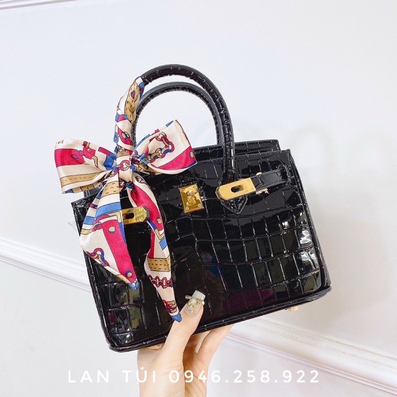 Túi B.Kinnn da rắn bóng size 20 chất siêu đẹp