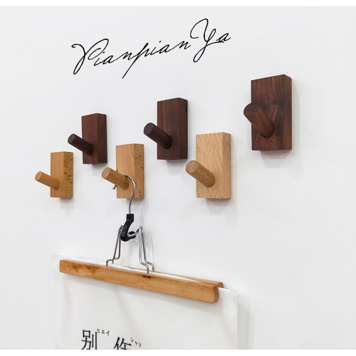 Móc gỗ treo tường phong cách Bắc Âu - Décor nhà Sò