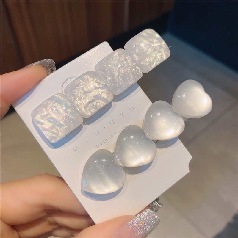 Kẹp tóc đính đá phong cách Hàn quốc cute đẹp lấp lánh dưới nắng đèn dễ thương KC44 JOLY
