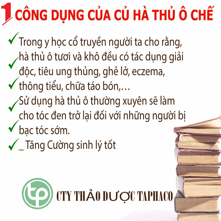 [Mã 66FMCGSALE hoàn 8% đơn 500K] [Hàng Công Ty] Hà thủ ô đỏ khô