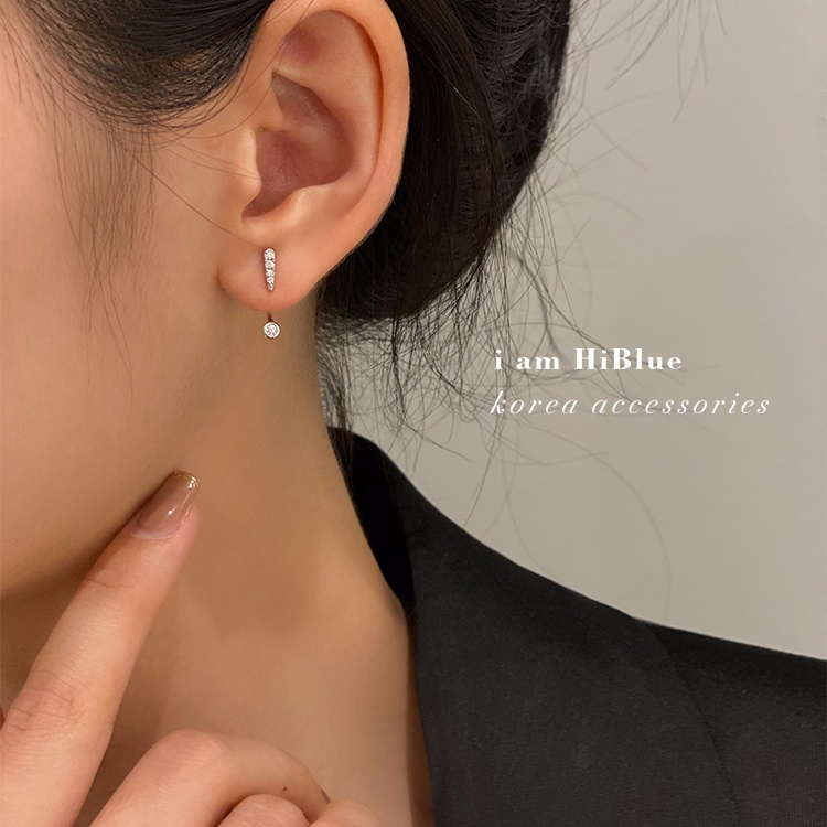 Bông Tai Đính Đá Lấp Lánh Sáng Tạo Thời Trang Hàn Quốc Cho Nữ