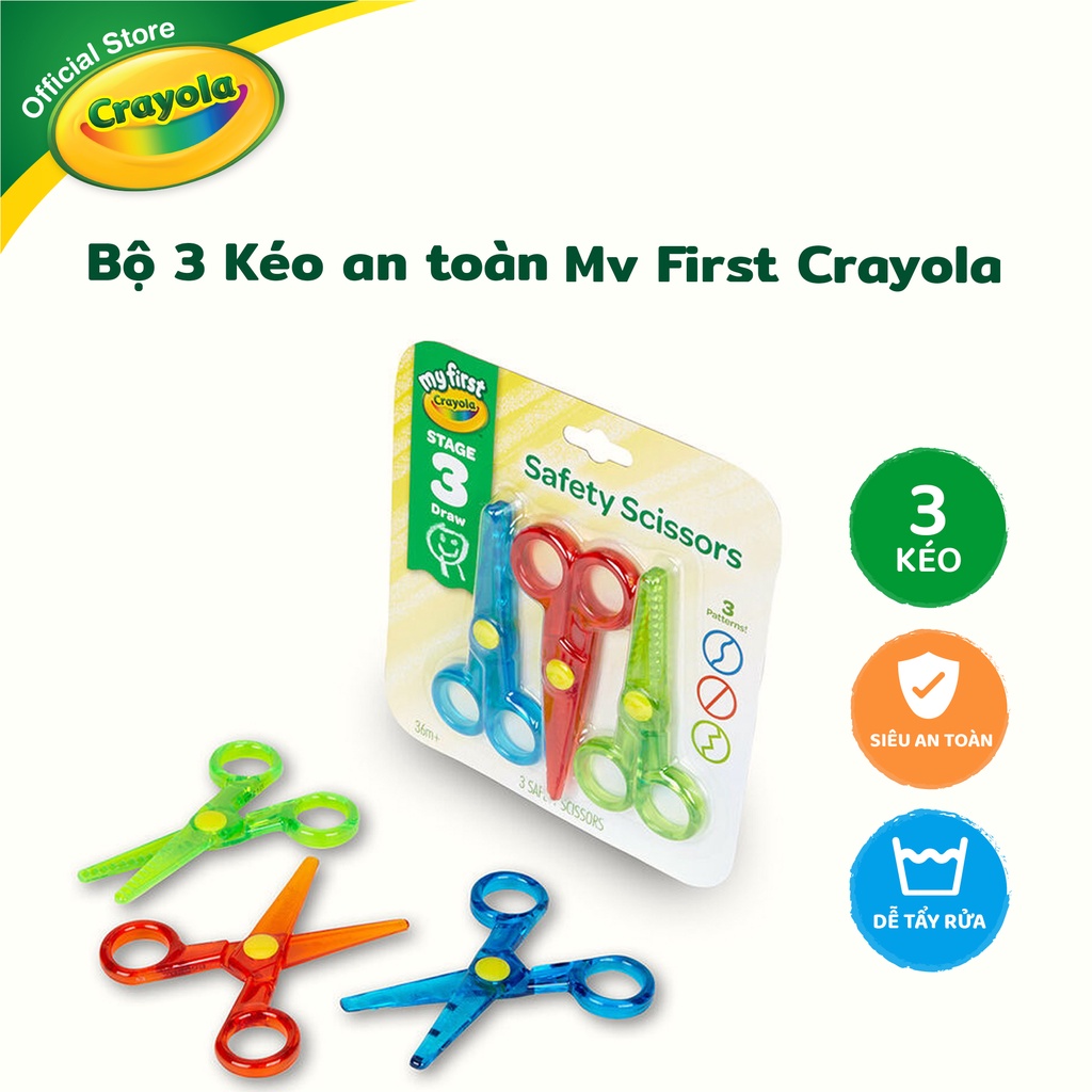 Bộ 3 Kéo an toàn My First Crayola, 811458