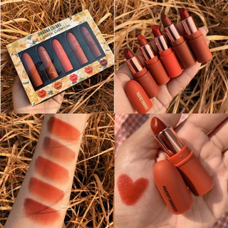 Set Son Lì 5 Cây Sivanna Mini Sivanna 5X Lipstick Collection HF398
