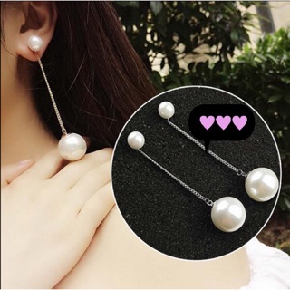 Bông tai ngọc dài Hàn Quốc