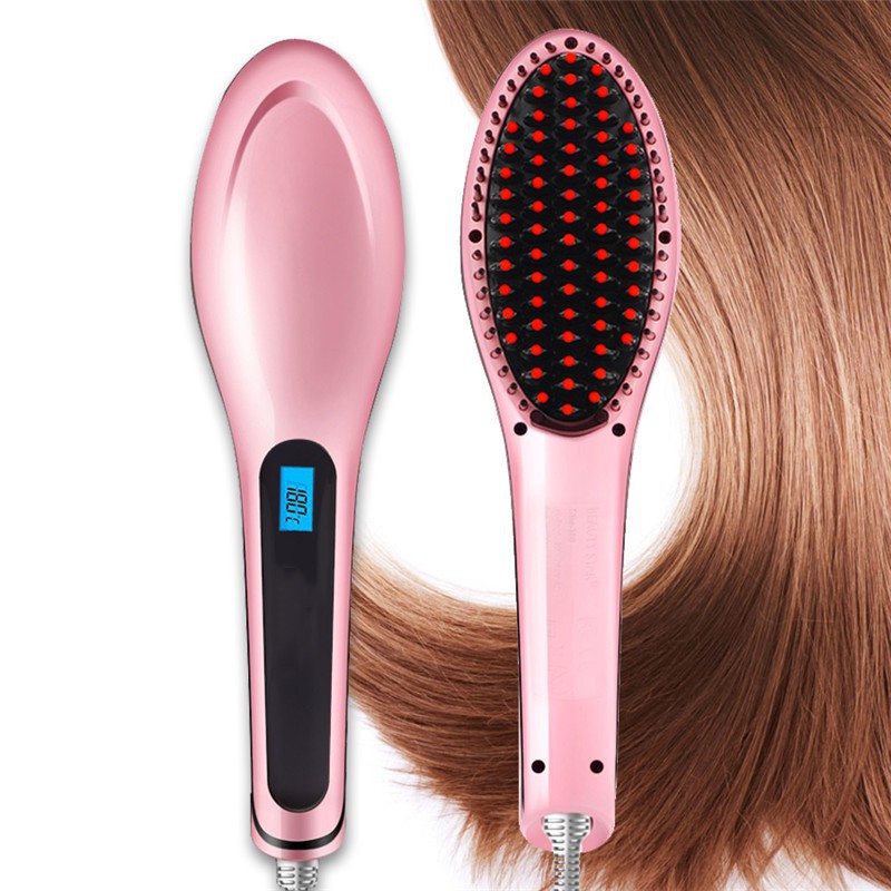 Lược điện duỗi thẳng tóc siêu tốc massage da đầu HQT-906❤️❤️