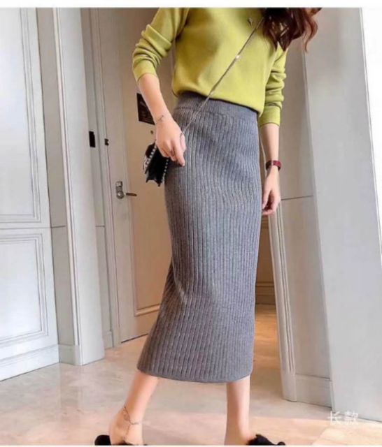 Chân váy len ôm maxi len đẹp, dày | BigBuy360 - bigbuy360.vn