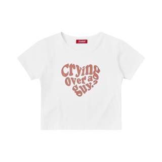Áo ERRORIST crying tee màu trắng/ hồng