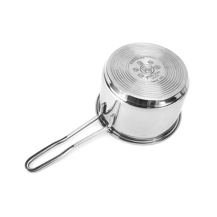 SALE RẺ_ Quánh nấu cháo, nấu bột inox 430 Fivestar nắp kính_ size 12cm_đun được bếp từ, bếp gas, bếp hồng ngoại freeship