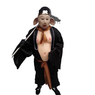 (CÓ SẴN) Trang Phục Trư Bát Giới, Bộ Quần Áo Trư Bát Giới Đầy Đủ Phụ Kiện Theo Kèm