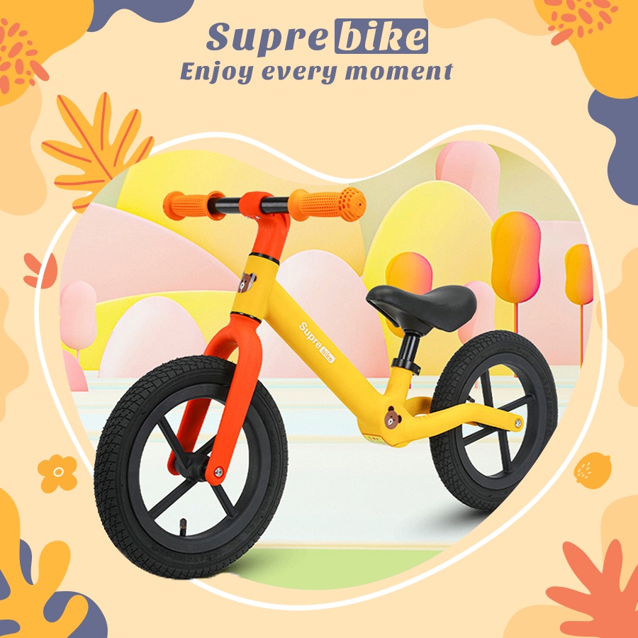 Xe Thăng Bằng Xe Chòi Chân 2 Bánh SupreBike Khung Nylon Fiberglass Lốp Đặc