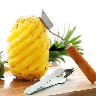 Combo Dao Và Nhíp Gọt Thơm, Dao Cắt Mắt Thơm, Lấy Mắt Dứa Siêu Nhanh