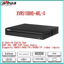 Đầu Ghi Hình 8Kênh Độ Phân Giải 4K Dahua XVR5108H-4KL-X ( Đầu thu 4MP)