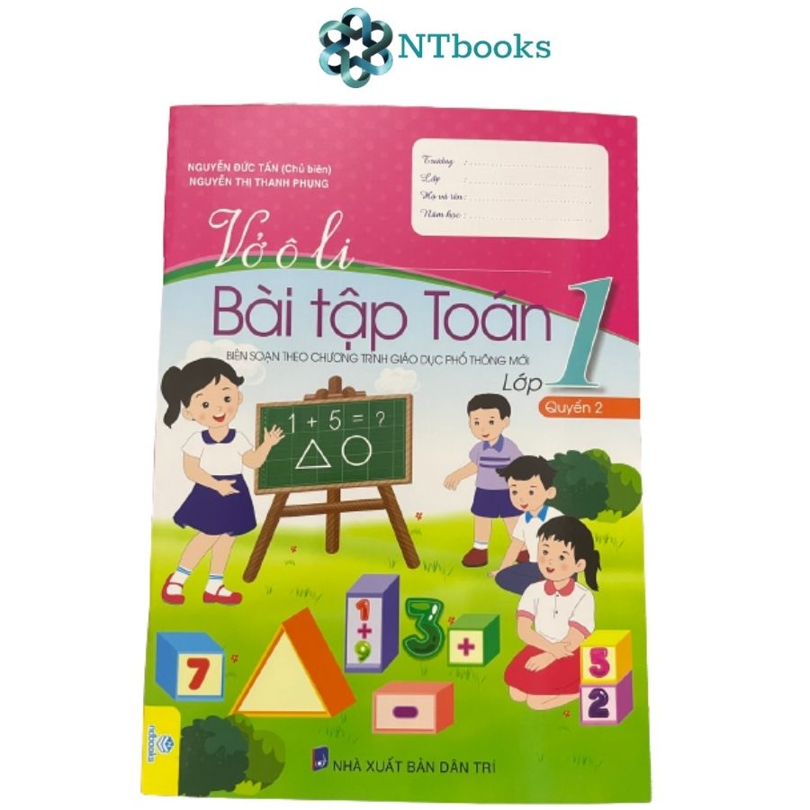 Sách Vở ô li Bài tập Toán 1 quyển 2 - Biên soạn theo chương trình giáo dục phổ thông mới