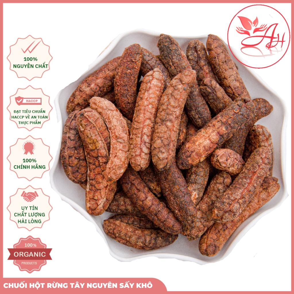 Chuối Hột Rừng Tây Nguyên phơi khô ngâm rượu Loại 1, Quả Chuối Hột Rừng Chín - Nông Sản Vàng 1kg