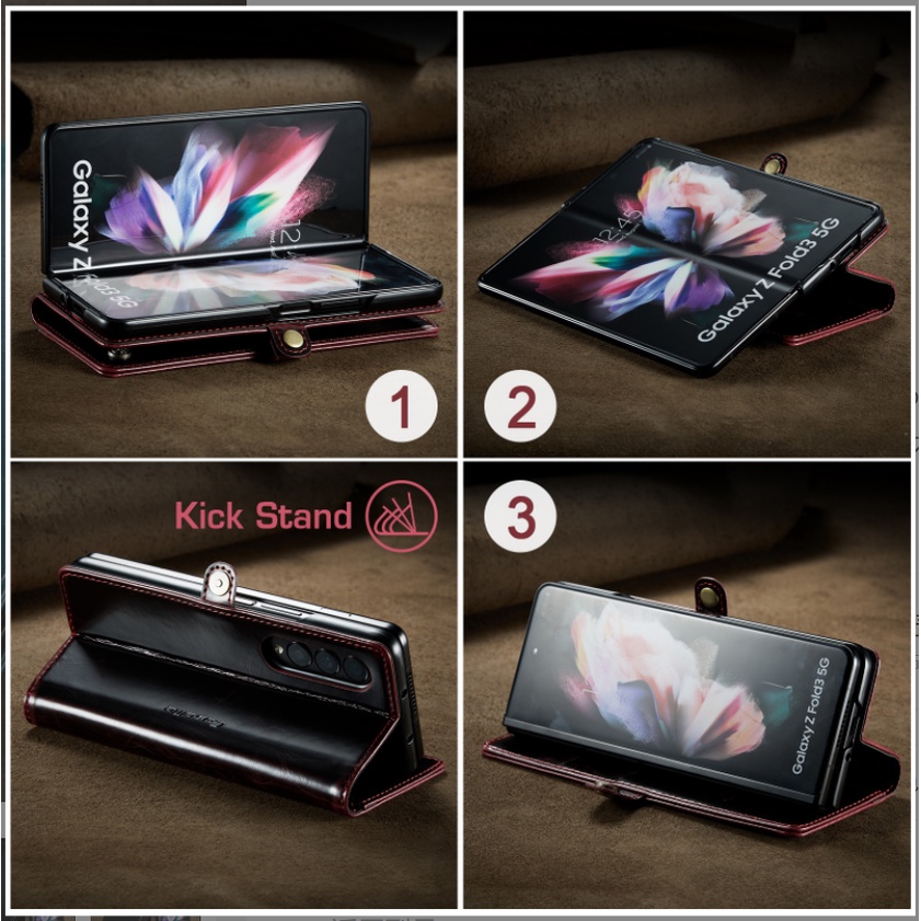 Bao Da Caseme Samsung Galaxy Z Fold3 nhiều màu