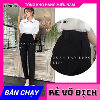 Quần tây phối nịt lt07 ⚡hàng đẹp⚡ảnh thật⚡ quần tây phom chuẩn ⚡ quần tây công sở