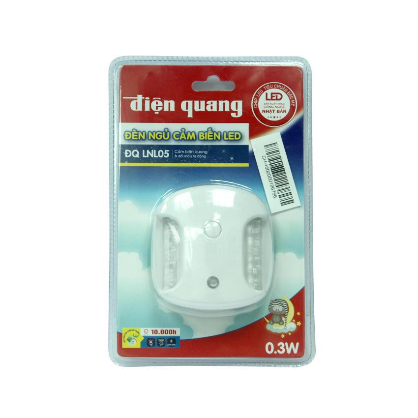 Đèn ngủ Led Điện Quang ĐQ LNL05 (cảm biến quang và đổi màu tự động)