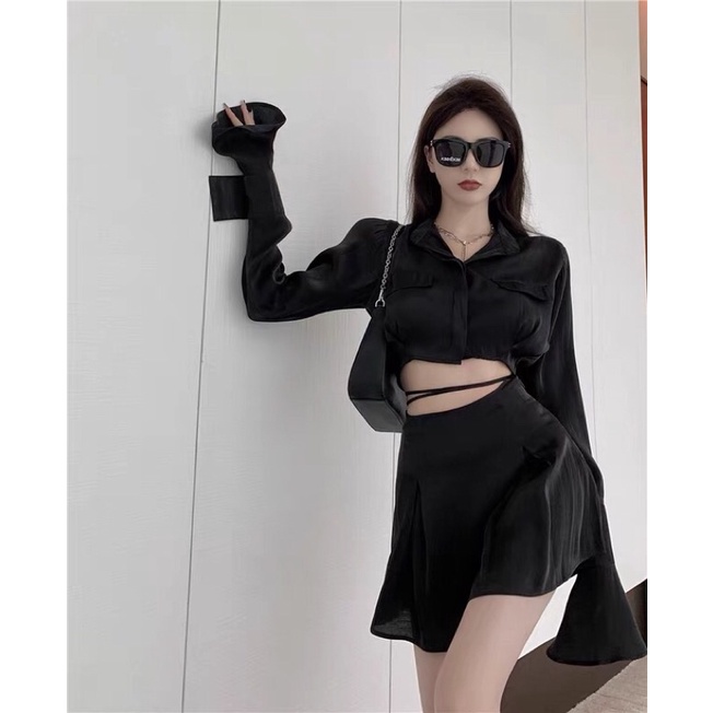 Set Váy Lụa Dự Tiệc Đi Làm Sang Trọng Dành Cho Nữ Có Tách Lẻ
