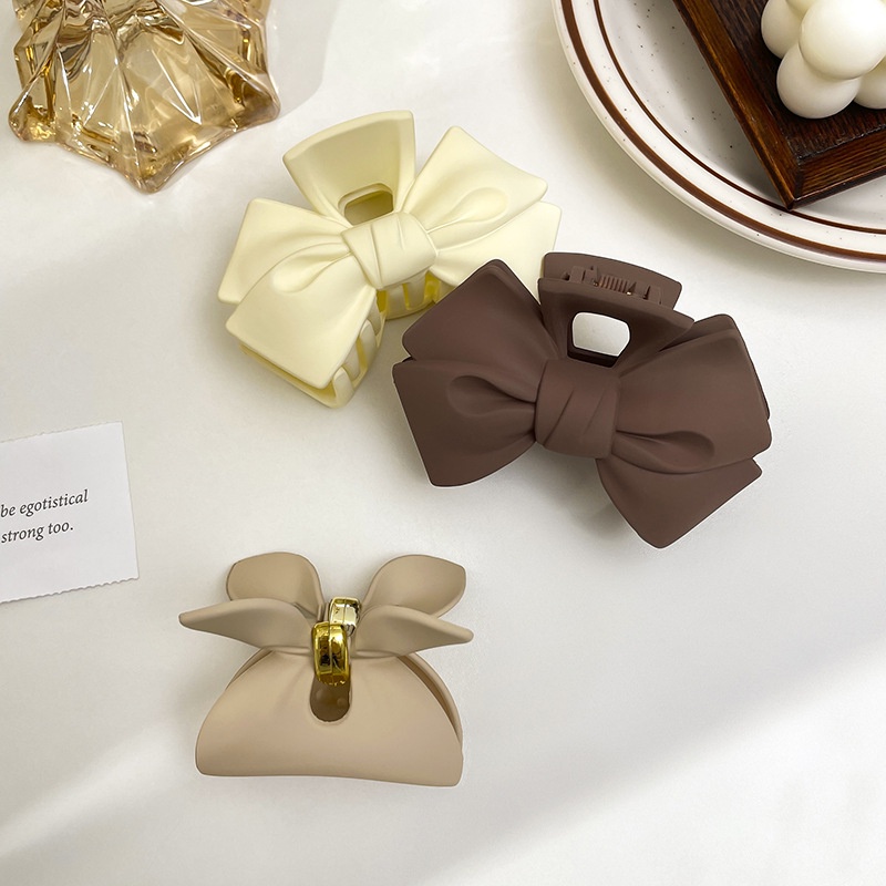 Kẹp Tóc Hình Cá Mập Đính Nơ Lưng Chất Lượng Cao Cho Nữ